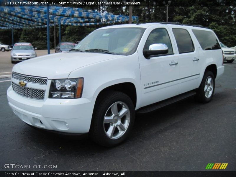 Summit White / Light Cashmere/Dark Cashmere 2010 Chevrolet Suburban LTZ