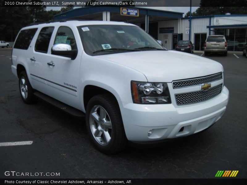 Summit White / Light Cashmere/Dark Cashmere 2010 Chevrolet Suburban LTZ