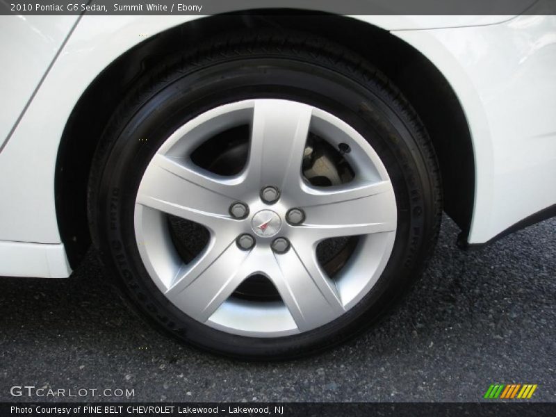 Summit White / Ebony 2010 Pontiac G6 Sedan