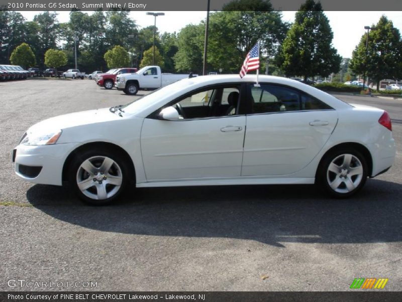 Summit White / Ebony 2010 Pontiac G6 Sedan