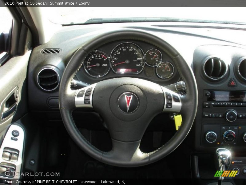 Summit White / Ebony 2010 Pontiac G6 Sedan