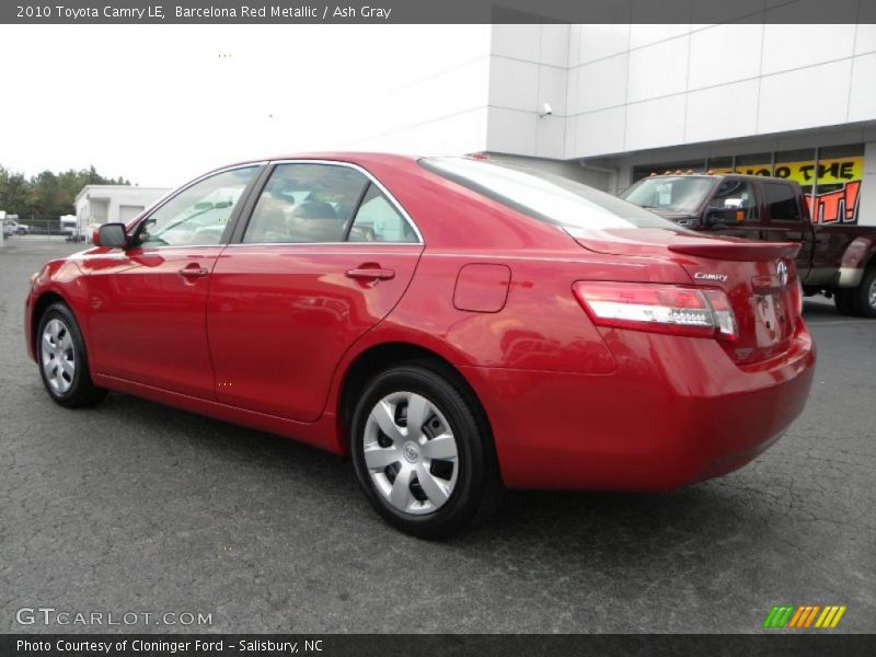 Barcelona Red Metallic / Ash Gray 2010 Toyota Camry LE