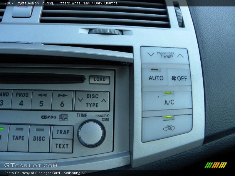 Blizzard White Pearl / Dark Charcoal 2007 Toyota Avalon Touring