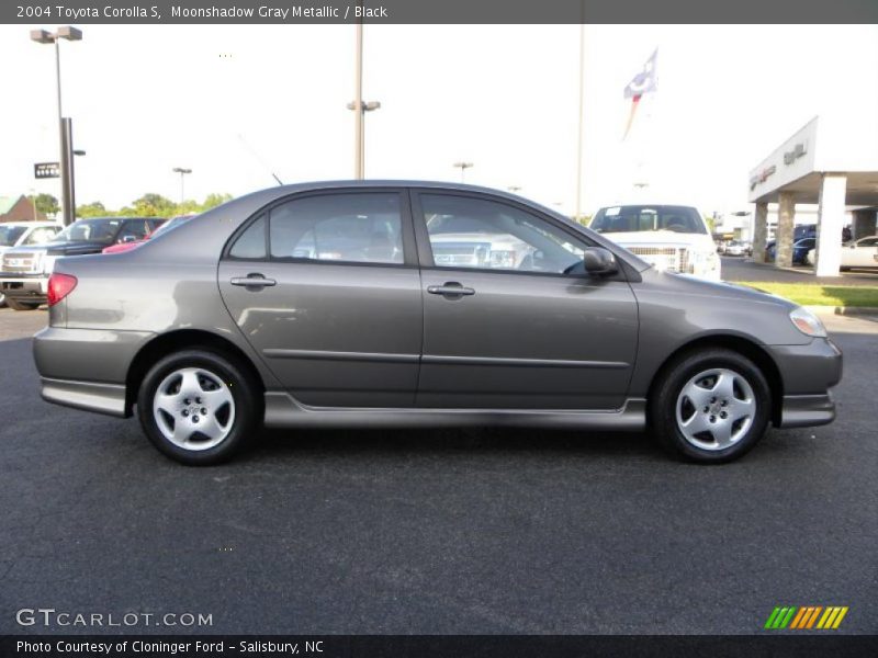 Moonshadow Gray Metallic / Black 2004 Toyota Corolla S