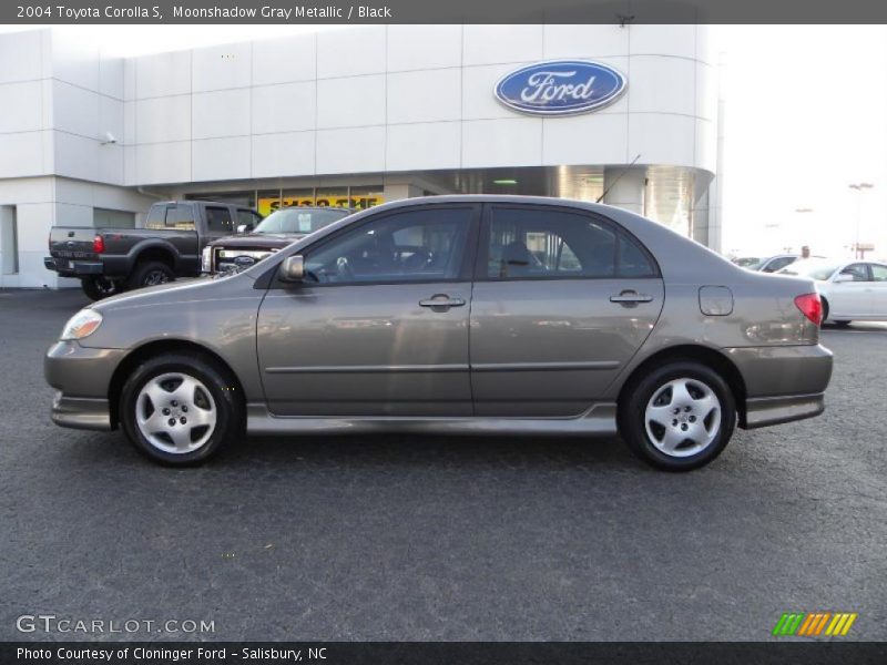 Moonshadow Gray Metallic / Black 2004 Toyota Corolla S
