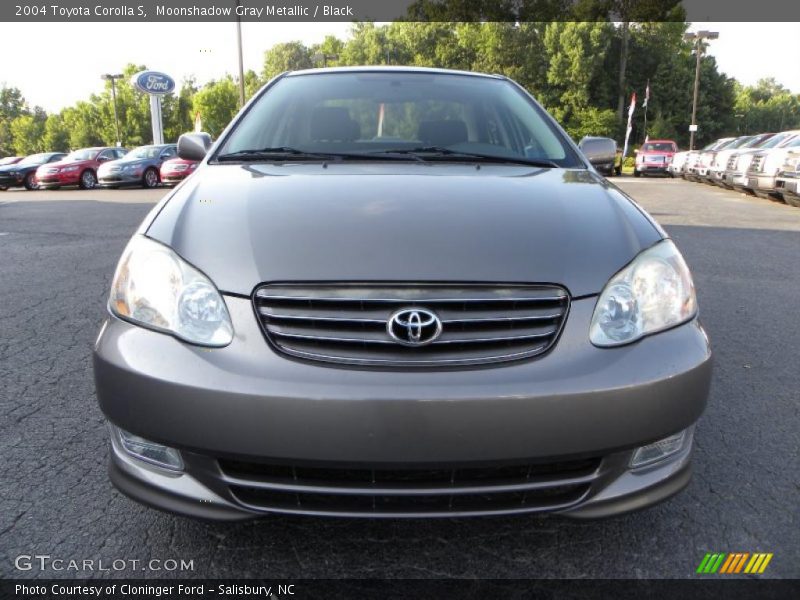Moonshadow Gray Metallic / Black 2004 Toyota Corolla S