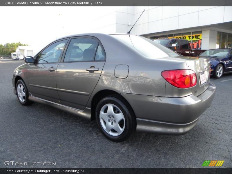 Moonshadow Gray Metallic / Black 2004 Toyota Corolla S