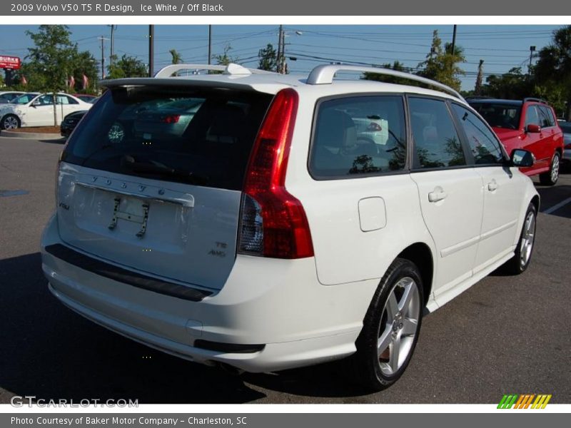 Ice White / Off Black 2009 Volvo V50 T5 R Design