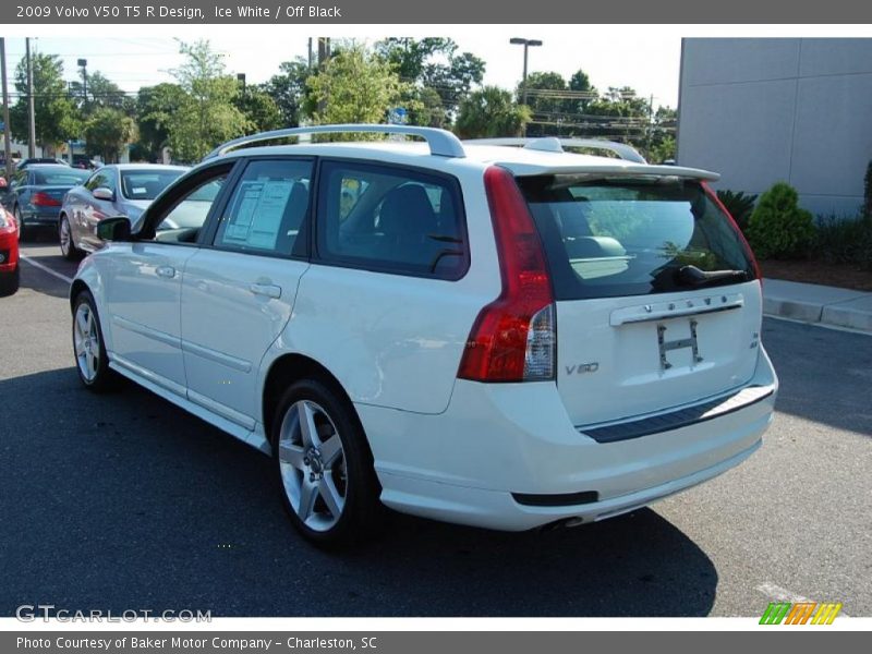 Ice White / Off Black 2009 Volvo V50 T5 R Design