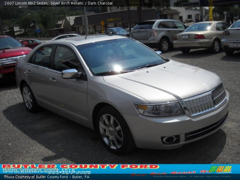 Silver Birch Metallic / Dark Charcoal 2007 Lincoln MKZ Sedan