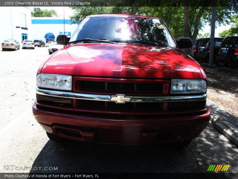 Victory Red / Graphite 2002 Chevrolet Blazer LS