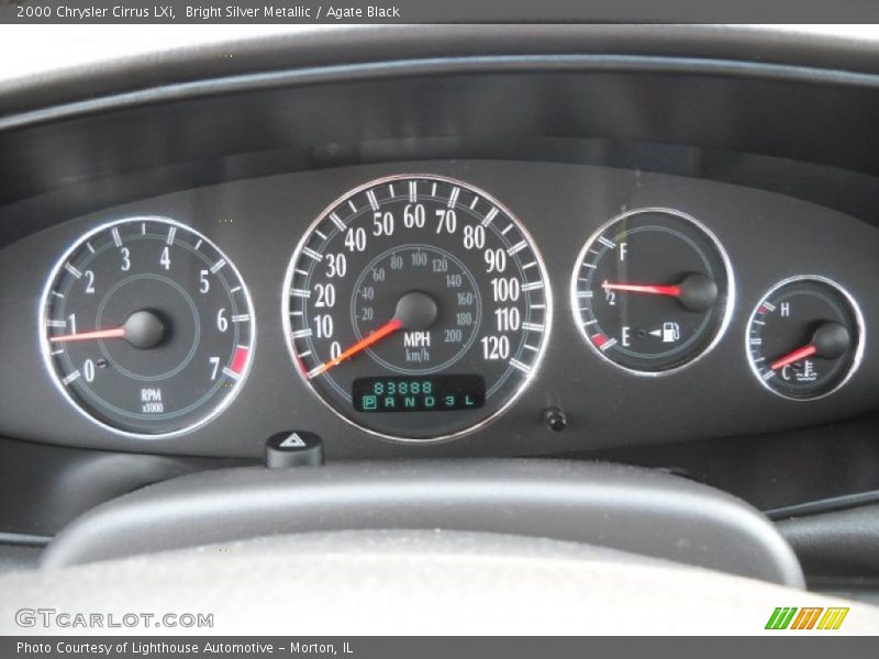 Bright Silver Metallic / Agate Black 2000 Chrysler Cirrus LXi