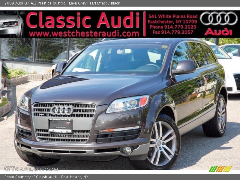 Lava Grey Pearl Effect / Black 2009 Audi Q7 4.2 Prestige quattro