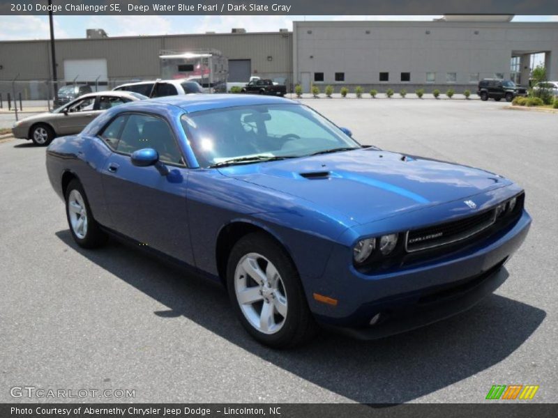 Deep Water Blue Pearl / Dark Slate Gray 2010 Dodge Challenger SE