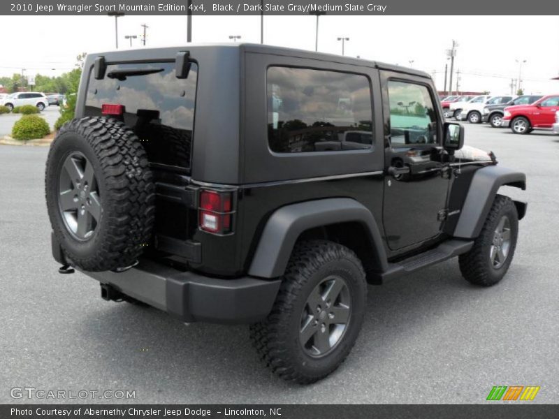 Black / Dark Slate Gray/Medium Slate Gray 2010 Jeep Wrangler Sport Mountain Edition 4x4