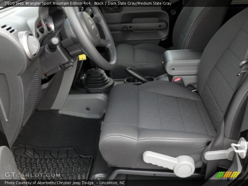Black / Dark Slate Gray/Medium Slate Gray 2010 Jeep Wrangler Sport Mountain Edition 4x4