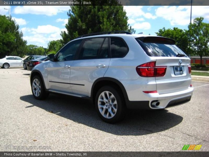 Titanium Silver Metallic / Black 2011 BMW X5 xDrive 35i