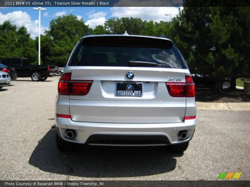 Titanium Silver Metallic / Black 2011 BMW X5 xDrive 35i