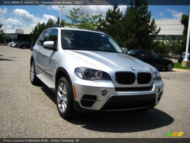 Titanium Silver Metallic / Black 2011 BMW X5 xDrive 35i