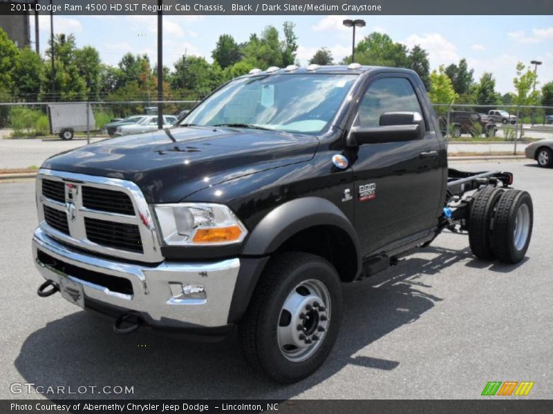 Black / Dark Slate/Medium Graystone 2011 Dodge Ram 4500 HD SLT Regular Cab Chassis