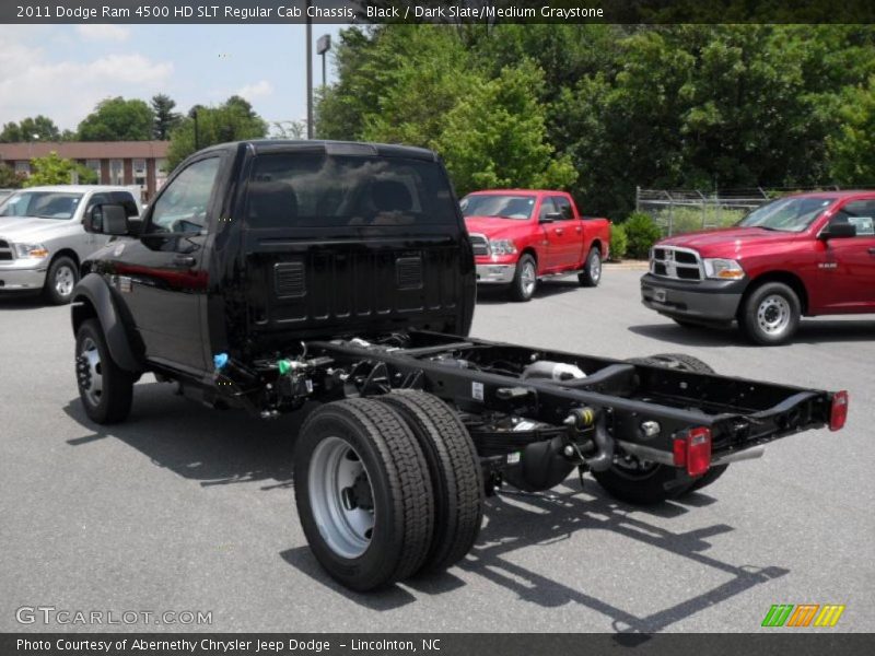 Black / Dark Slate/Medium Graystone 2011 Dodge Ram 4500 HD SLT Regular Cab Chassis