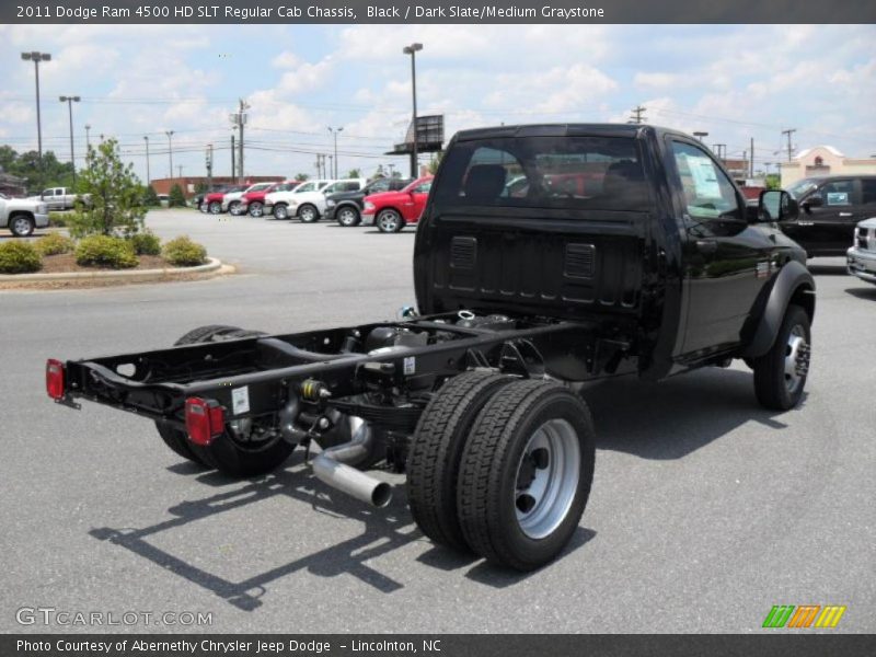 Black / Dark Slate/Medium Graystone 2011 Dodge Ram 4500 HD SLT Regular Cab Chassis