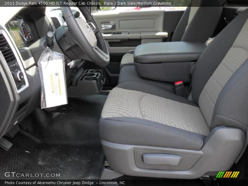 Black / Dark Slate/Medium Graystone 2011 Dodge Ram 4500 HD SLT Regular Cab Chassis