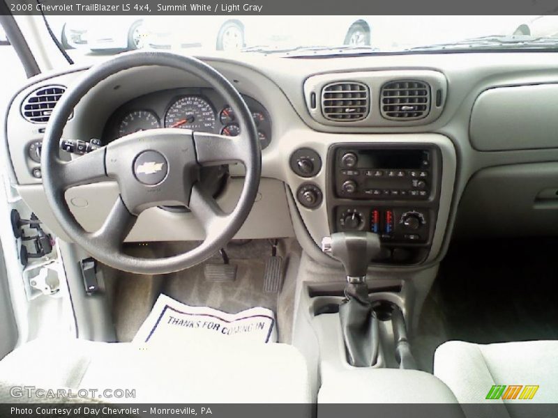 Summit White / Light Gray 2008 Chevrolet TrailBlazer LS 4x4