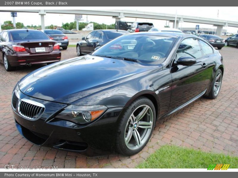 Black / Black 2007 BMW M6 Coupe