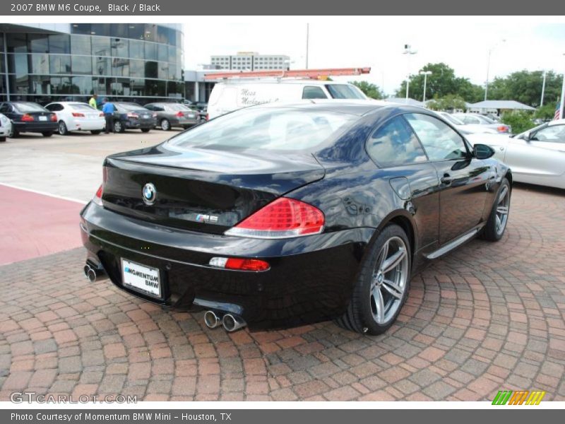 Black / Black 2007 BMW M6 Coupe