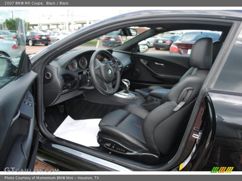 Black / Black 2007 BMW M6 Coupe
