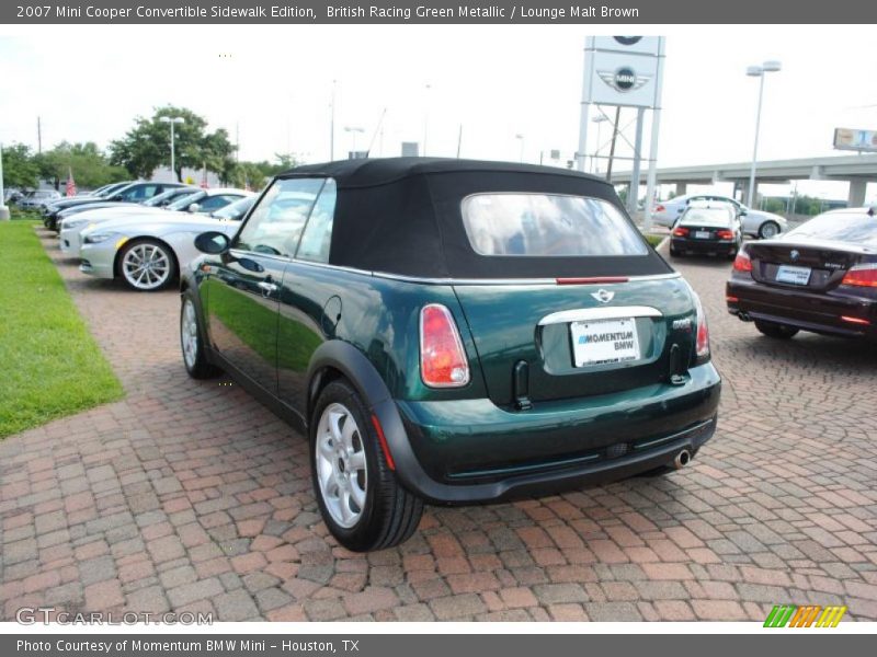 British Racing Green Metallic / Lounge Malt Brown 2007 Mini Cooper Convertible Sidewalk Edition