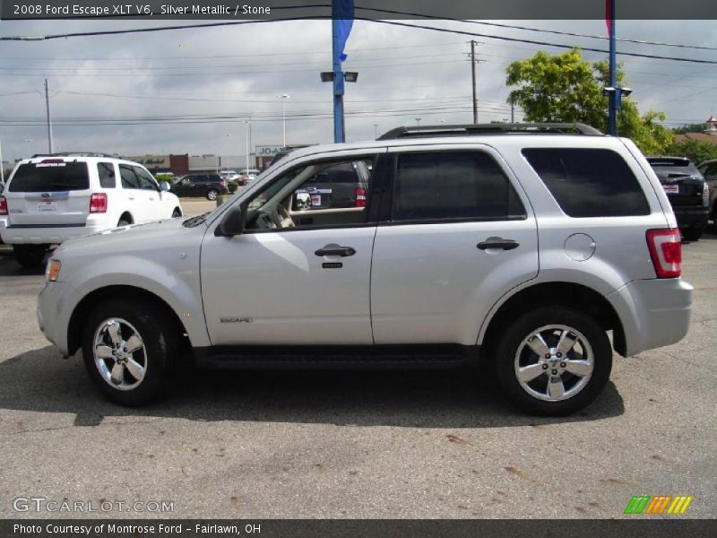 Silver Metallic / Stone 2008 Ford Escape XLT V6