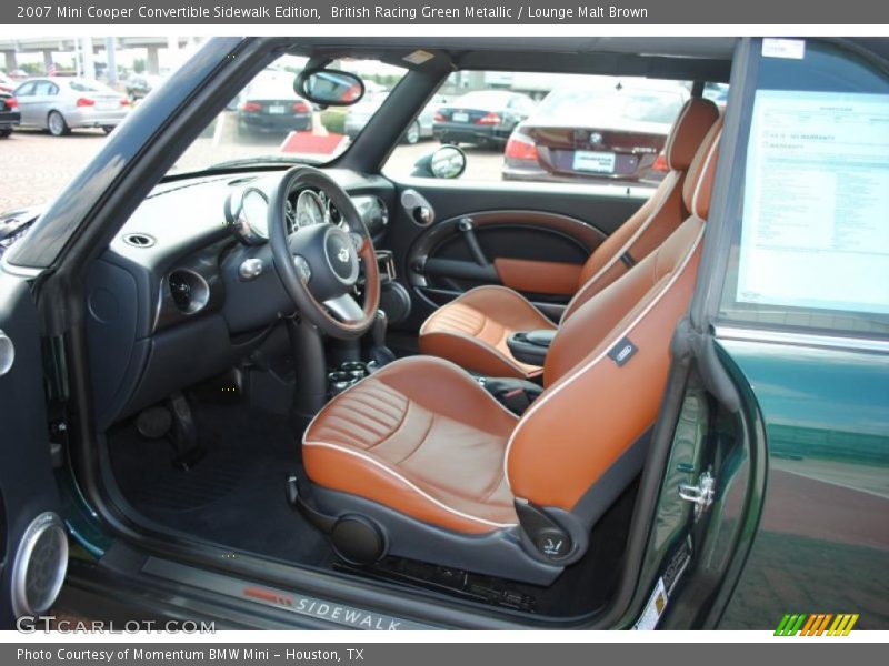 British Racing Green Metallic / Lounge Malt Brown 2007 Mini Cooper Convertible Sidewalk Edition