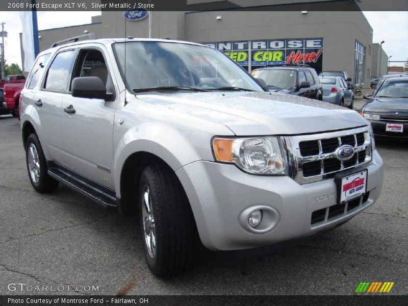 Silver Metallic / Stone 2008 Ford Escape XLT V6