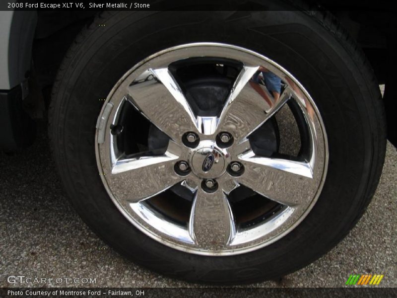Silver Metallic / Stone 2008 Ford Escape XLT V6