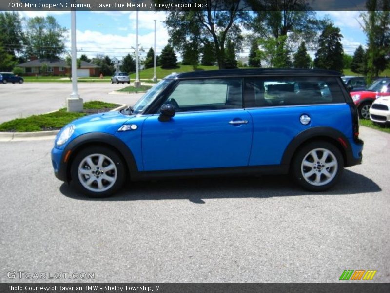 Laser Blue Metallic / Grey/Carbon Black 2010 Mini Cooper S Clubman