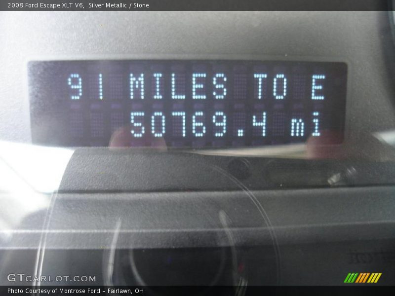 Silver Metallic / Stone 2008 Ford Escape XLT V6