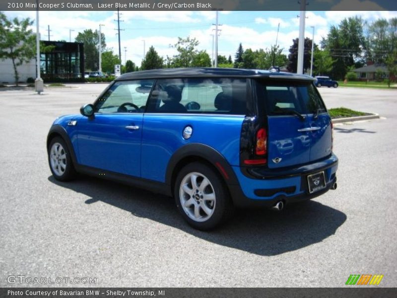Laser Blue Metallic / Grey/Carbon Black 2010 Mini Cooper S Clubman