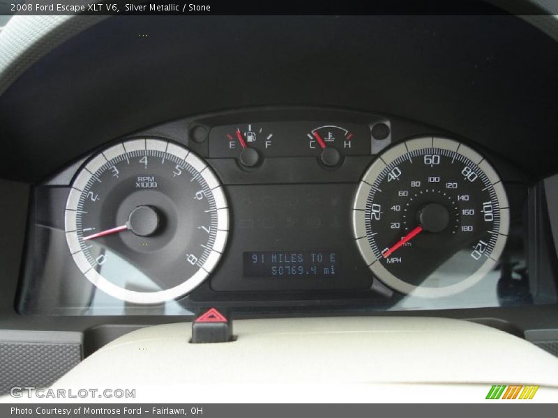 Silver Metallic / Stone 2008 Ford Escape XLT V6