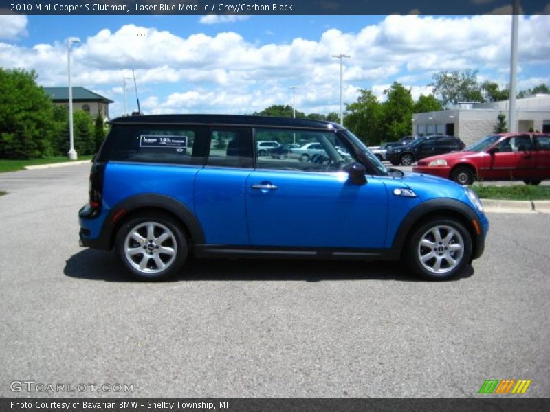 Laser Blue Metallic / Grey/Carbon Black 2010 Mini Cooper S Clubman