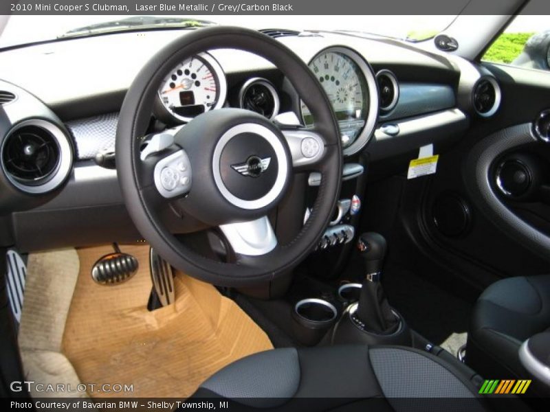 Laser Blue Metallic / Grey/Carbon Black 2010 Mini Cooper S Clubman