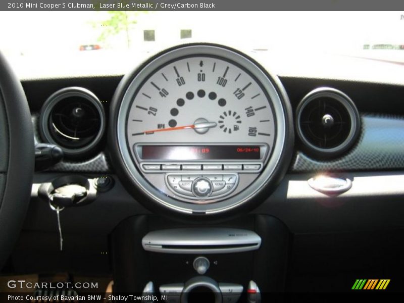 Laser Blue Metallic / Grey/Carbon Black 2010 Mini Cooper S Clubman