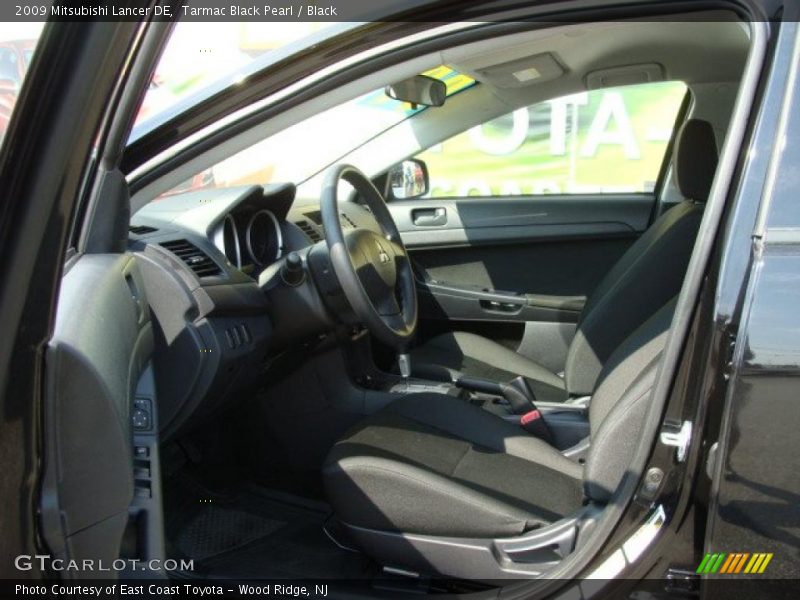 Tarmac Black Pearl / Black 2009 Mitsubishi Lancer DE