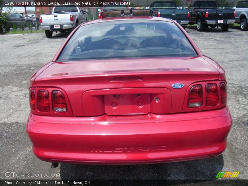 Laser Red Metallic / Medium Graphite 1996 Ford Mustang V6 Coupe