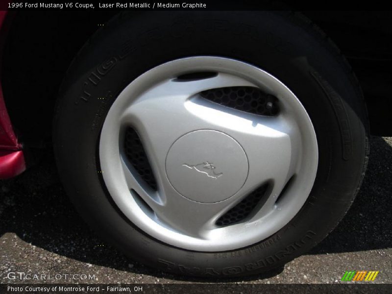 Laser Red Metallic / Medium Graphite 1996 Ford Mustang V6 Coupe