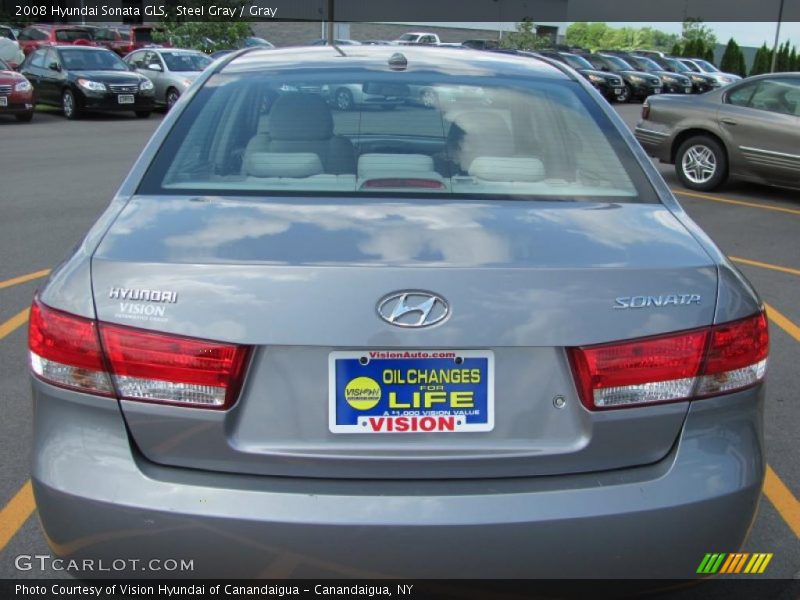 Steel Gray / Gray 2008 Hyundai Sonata GLS