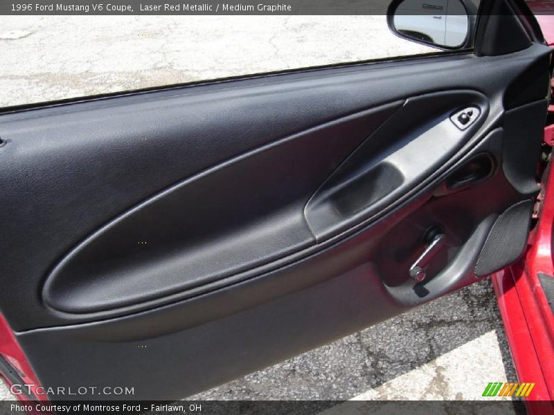 Laser Red Metallic / Medium Graphite 1996 Ford Mustang V6 Coupe