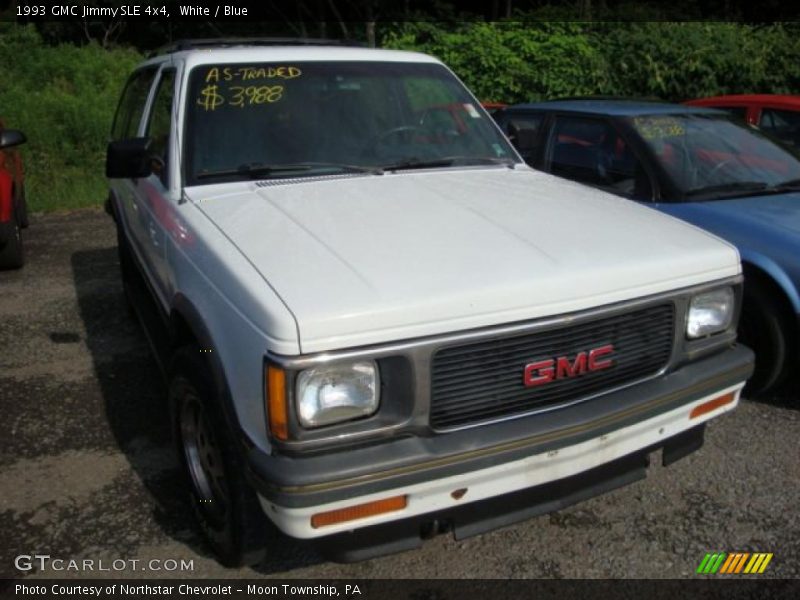 White / Blue 1993 GMC Jimmy SLE 4x4