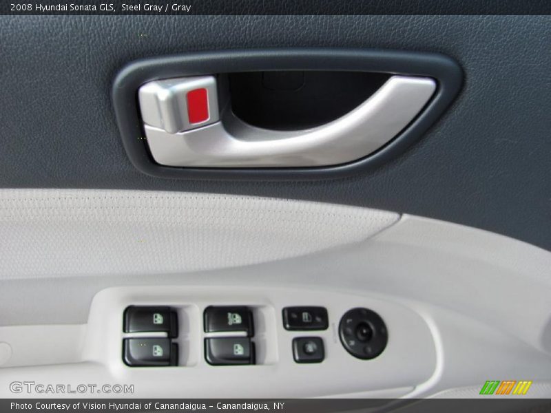 Steel Gray / Gray 2008 Hyundai Sonata GLS